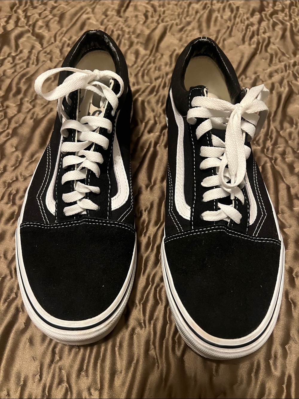 Vans Black and White Classic Old Skool Sneakers